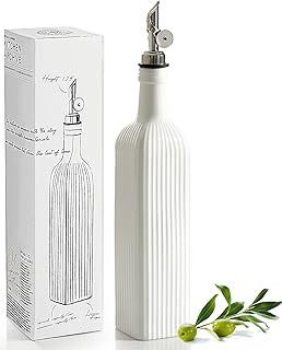 getstar 18 oz Olive Oil Dispenser Bottle for Kitchen, Ceramic Oil Bottle...