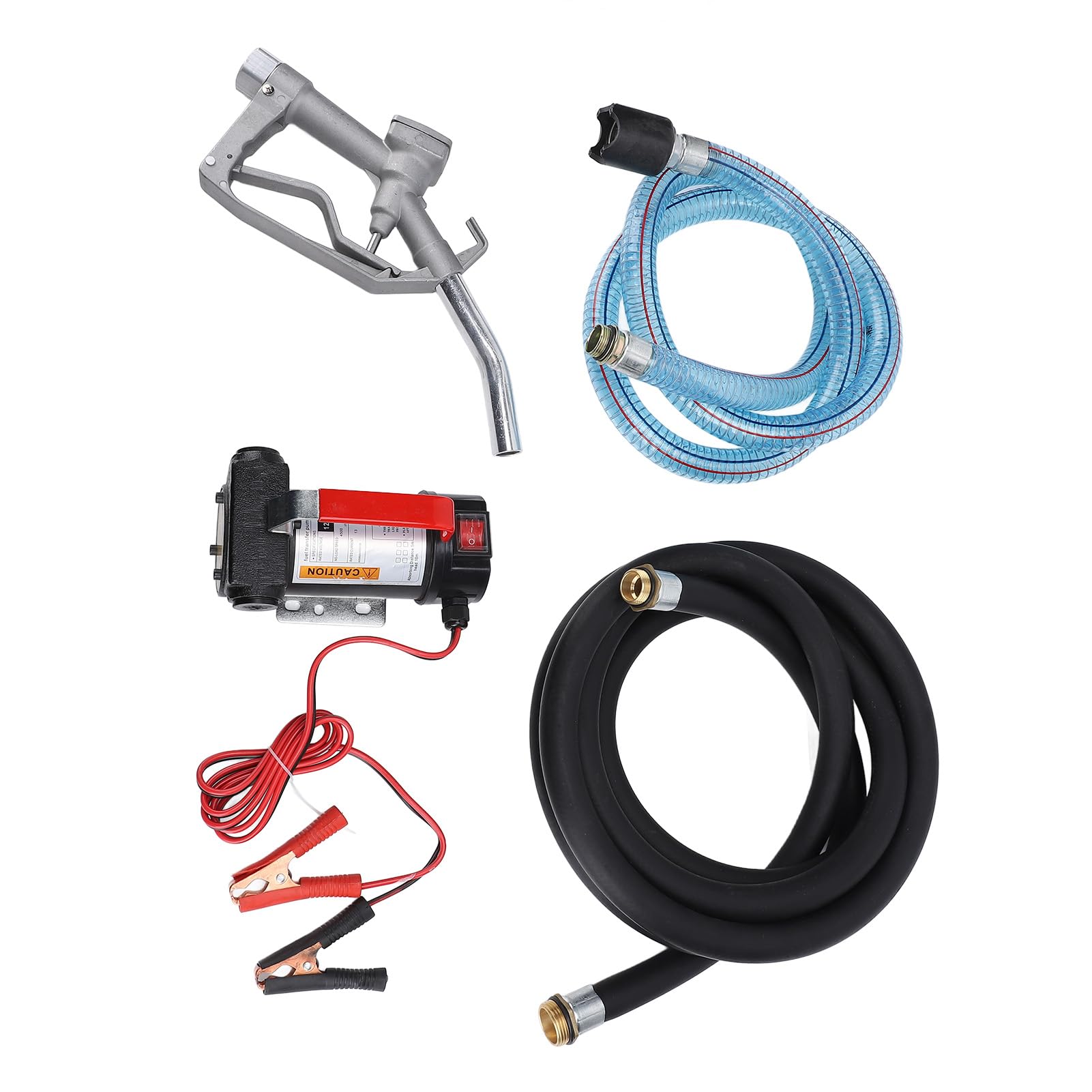 Generic Zestaw Elektrycznej Pompy Paliwa 12 V 155 W Niezawodny System Przesyłu Paliwa do Ciężkich zastosowań W Zastosowaniach Przemysłowych i Morskich Zawiera Węże i dyszę