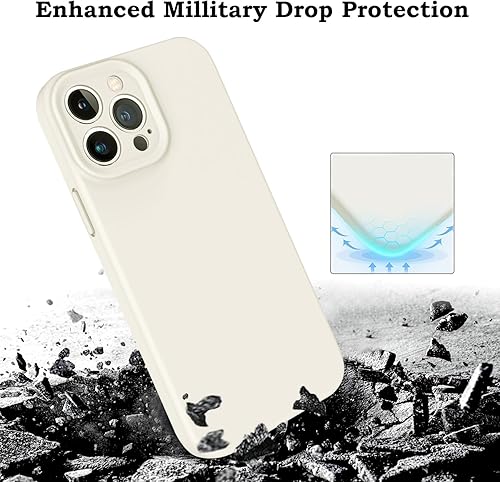 Miniatura 5 de ROUMAYMAY Funda para iPhone 12 Pro Max, silicona líquida a prueba de golpes mejorada protección de cámara, forro de microfibra fina y suave
