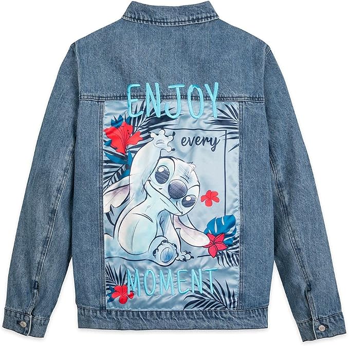 Disney Stitch Denim Jacket for Adults 