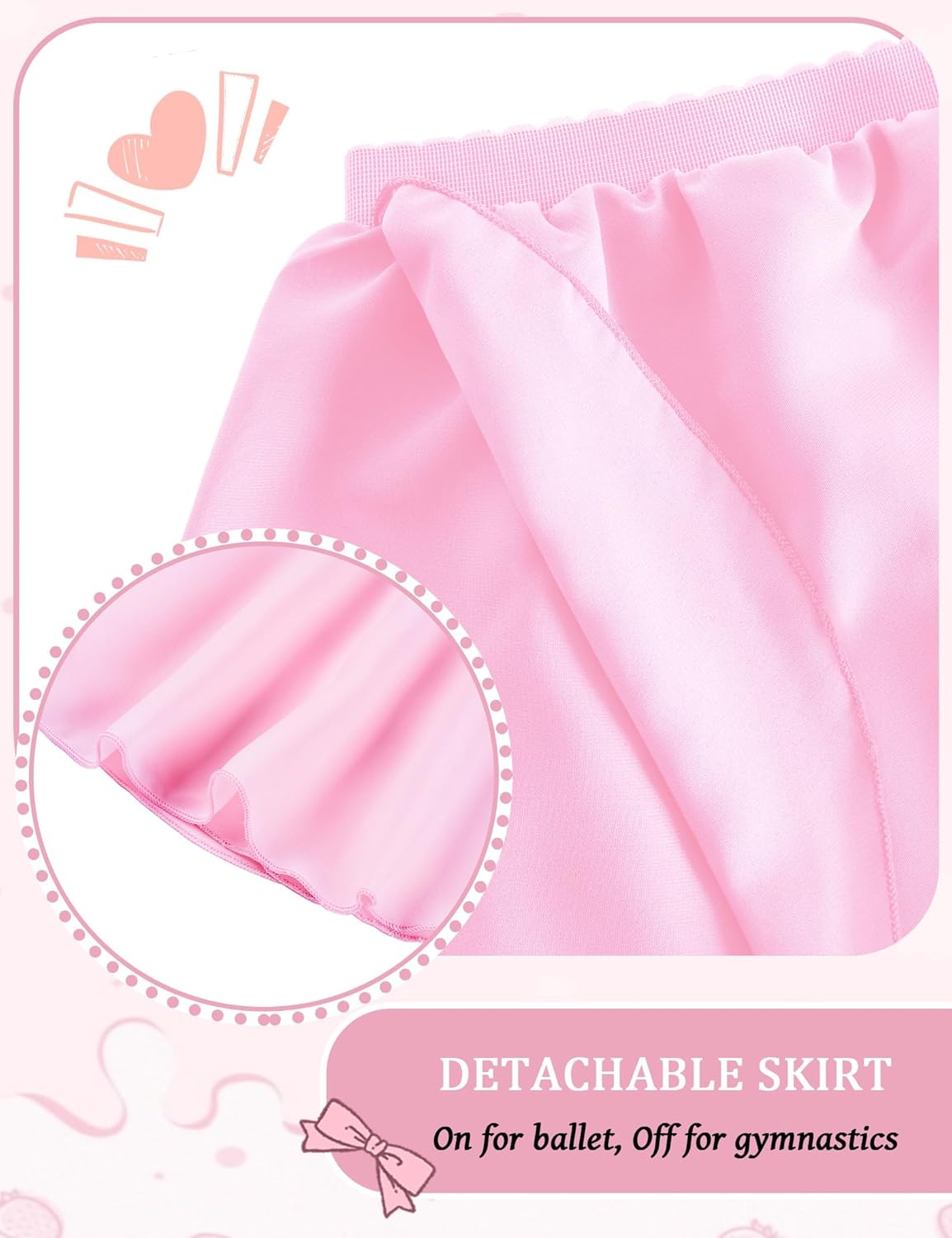 Snowheart Girls Gymnastics Leotards Crew Neck Shiny Tumble Bodysuits Sleeveless Tank Gym Leos with Skirts for Kids Class - Image 6