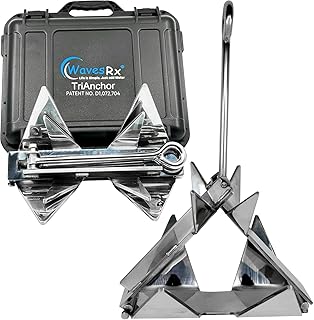 WAVESRX TriAnchor - Stainless Steel Folding PWC & Boat Anchor Kit