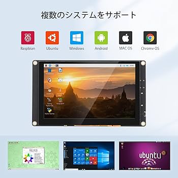 Amazon.co.jp: ELECROW 5インチ ミニタッチスクリーンモニター