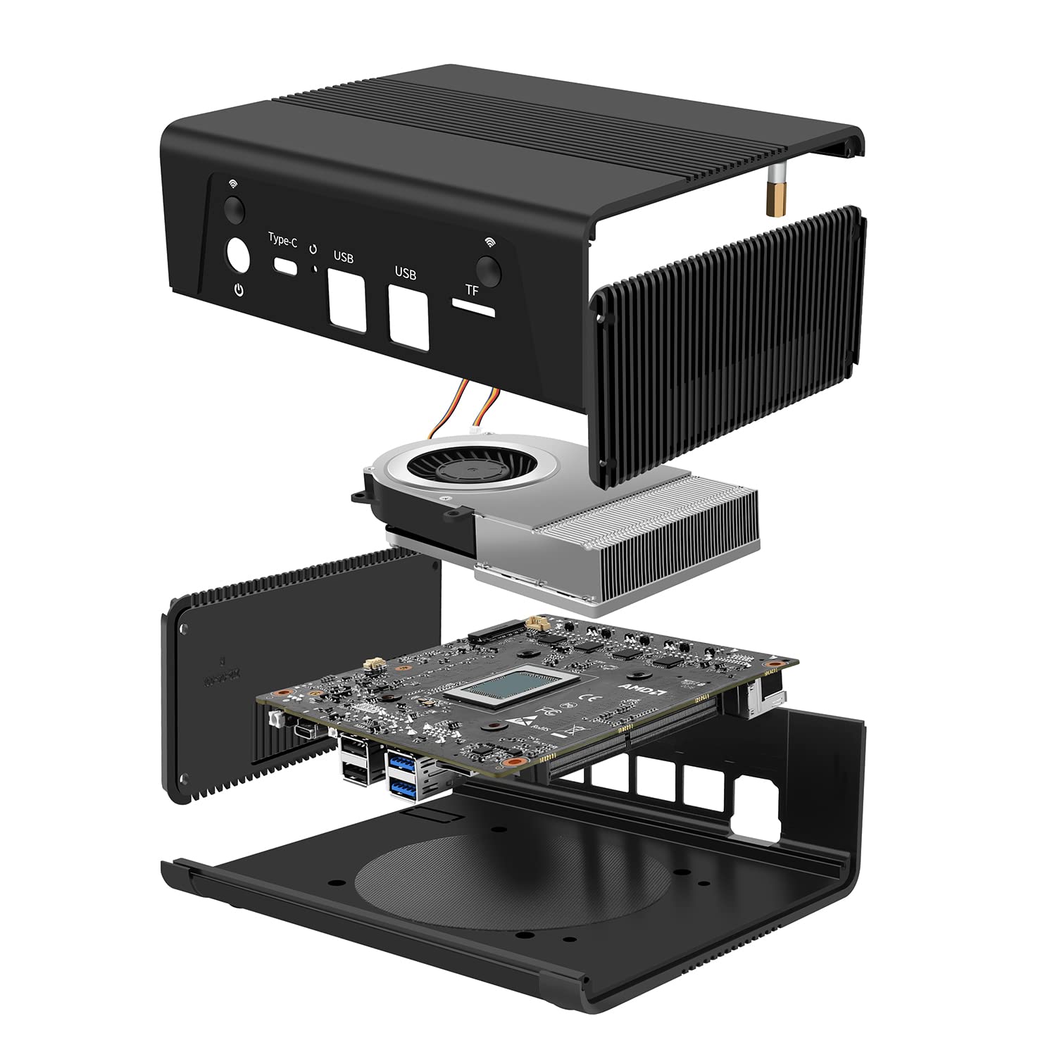 ミニPC HUNSN Micro Firewall Appliance HUNSN Micro Firewall Appliance, Mini PC, OPNsense, VPN, Router PC