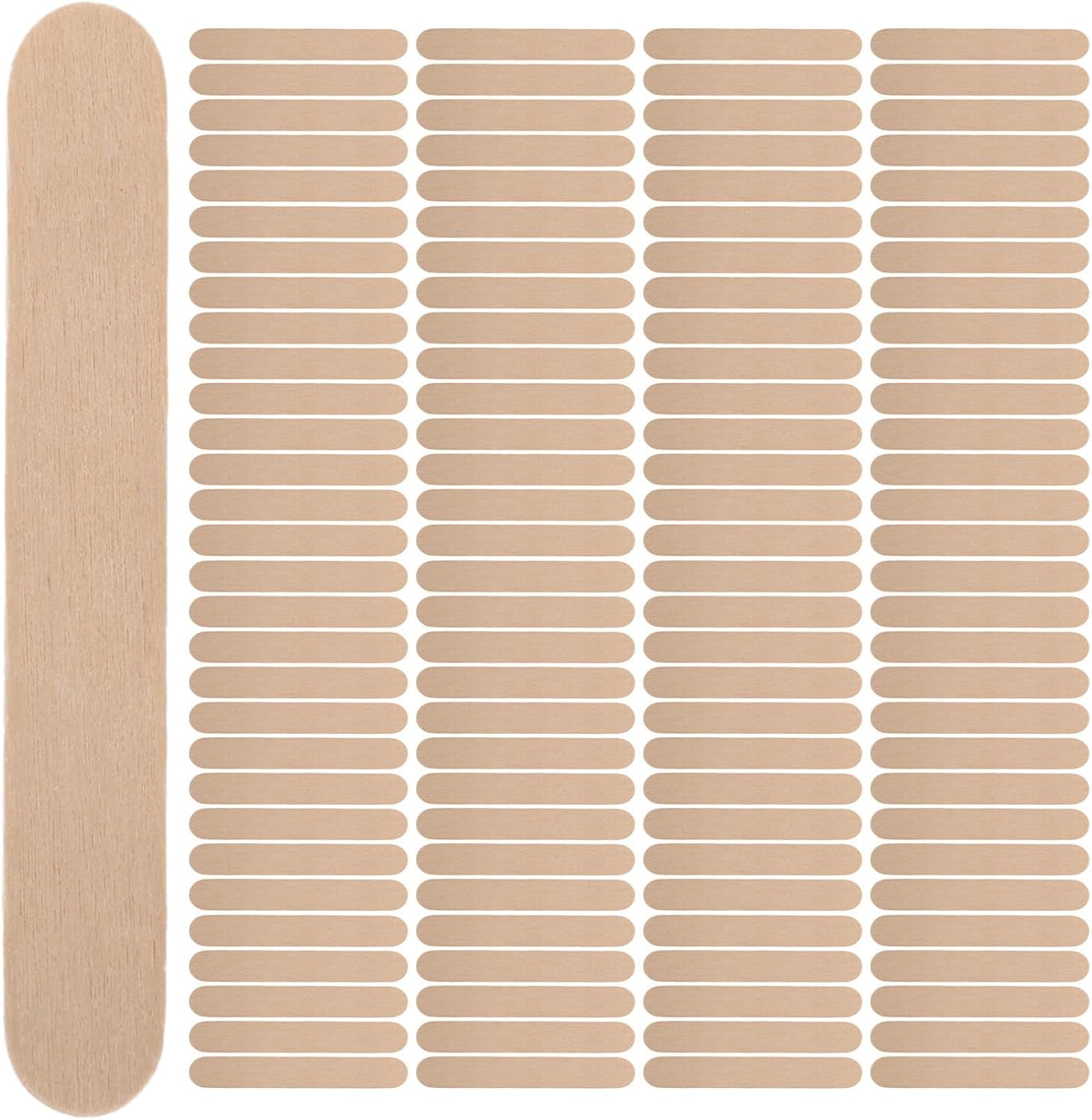 600pcs Mini Natural Wood Craft Sticks Ice Pop Sticks for DIY Arts and Crafts for Home School and Creative Projects