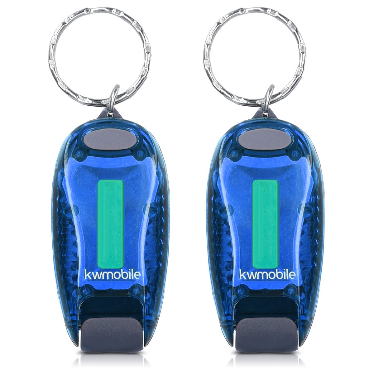 Lot De 2 Clips LED Clignotants Pour Jogging - Sécurité Visibilité Nuit - 3 Modes (continu, Tamisé, Clignotant) - Avec Bracelets Scratch Et Piles - 5
