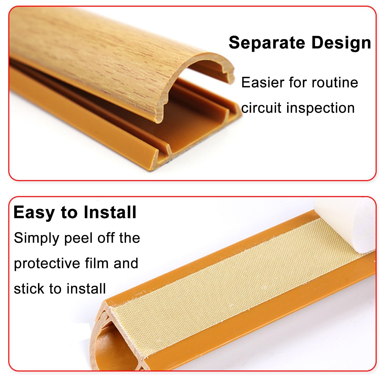 Rampa protectora de cable para pasillos, capacidad de carga de 440 libras, diseño cortable para oficinas y centros comerciales, material de goma duradero, 100 cm x 3 cm x 1,1 cm