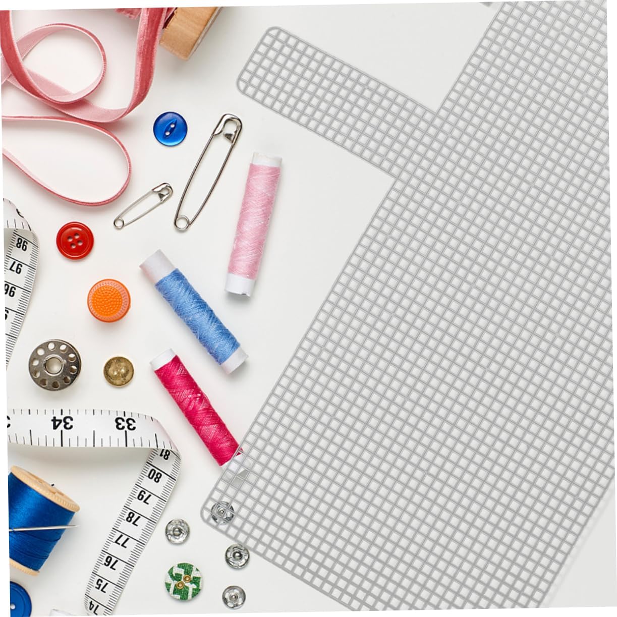 DIY Knitting Crochet Bags Kit 10pcs White Plastic Mesh Sheets