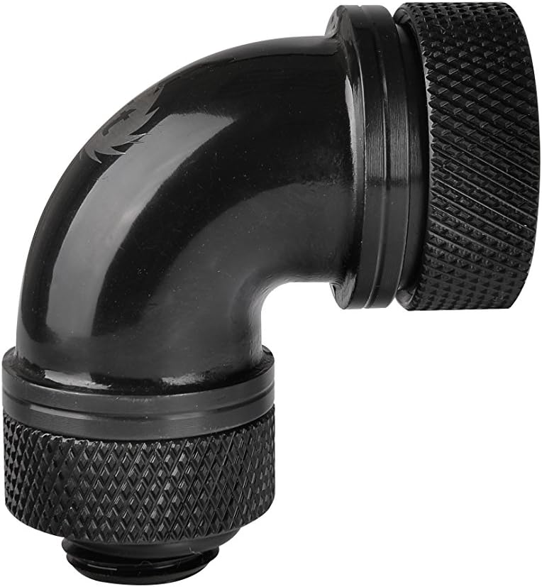 Thermaltake Pacific DIY LCS Black G1/4 PETG 16mm (5/8") OD Tube 90 Degree Compression Fitting Cooling CL-W097-CA00BL-A