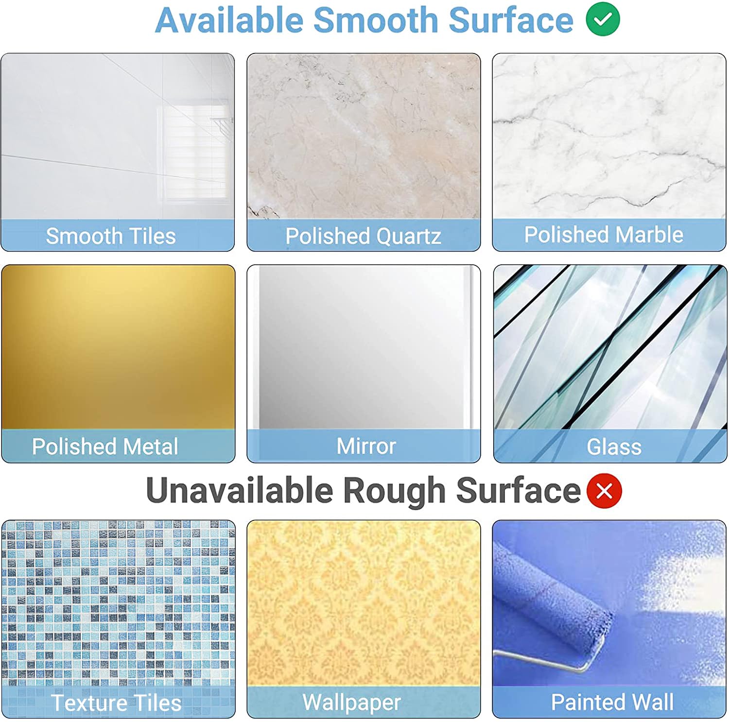 Teletrogy Large Suction Cup Hooks Shower Razor Holder - 2 Pack Heavy Duty Reusable Vacuum Shower Hook Damage — view 6