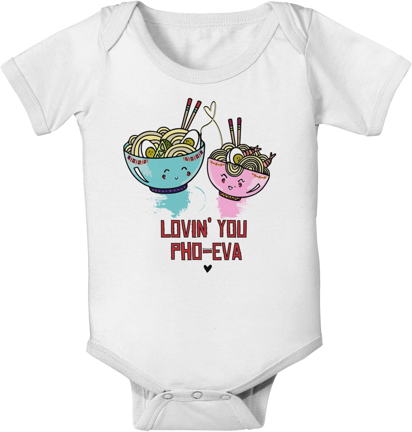 TOOLOUD Lovin you Pho Eva Baby Romper Bodysuit