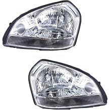 Headlight 1pair Front Bumper Headlight Headlamp For Hyundai For Tucson 2005-2010 Head Light Head Lamp Assy Headlamp1Pair white