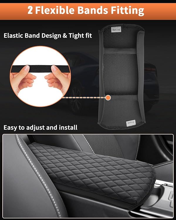 Shademax Custom for 2023 2024 2025 2026 Toyota Prius Center Console Cover Armrest Cover Cushion Pad Cover 2025 Prius XW60 5th Accessories Middle Console Arm Rest Protector PU Leather Anti-Scratch by Shademax - Used condition - Image 7