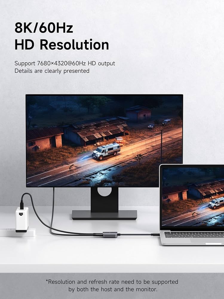 Amazon | Hagibis ARグラス用USB-C変換アダプター 8K@60Hz・4K