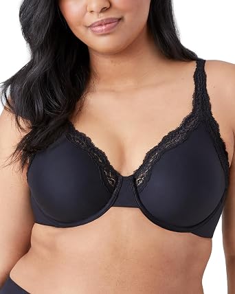 Wacoal Womens Softly Styled Unlined Mid Coverage Underwire Bra, 855301