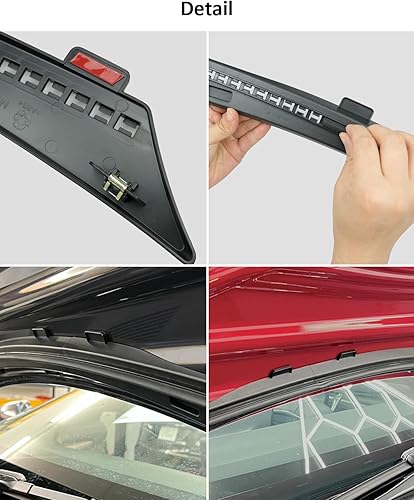Miniatura 6 de Tira de clima para capó delantero compatible con Tesla Model 3, accesorios de goma, protector de sello de goma, tira de retención de agua, a prueba