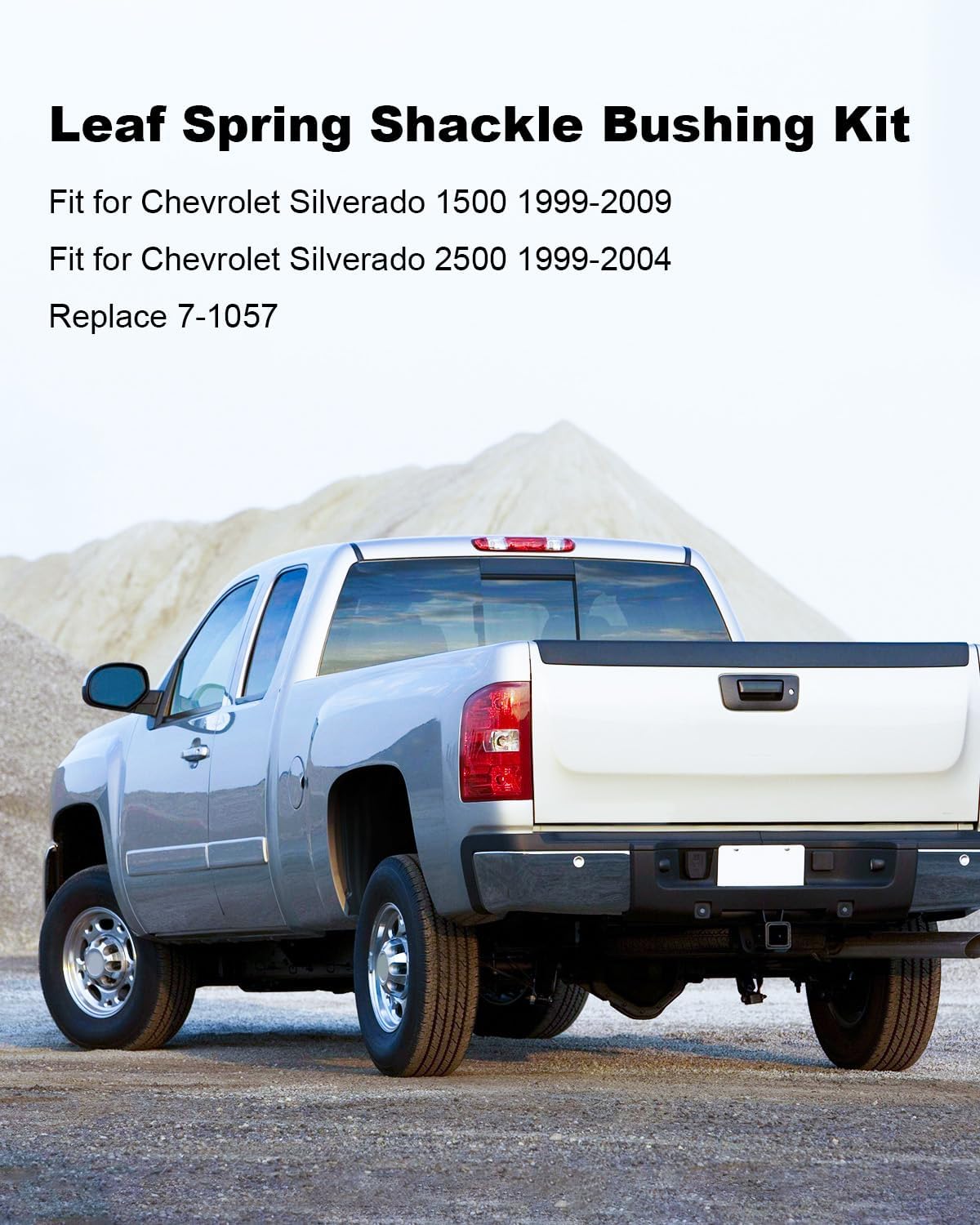 7-1057 Leaf Spring Shackle Bushing Kit Fit for Chevrolet Silverado GMC