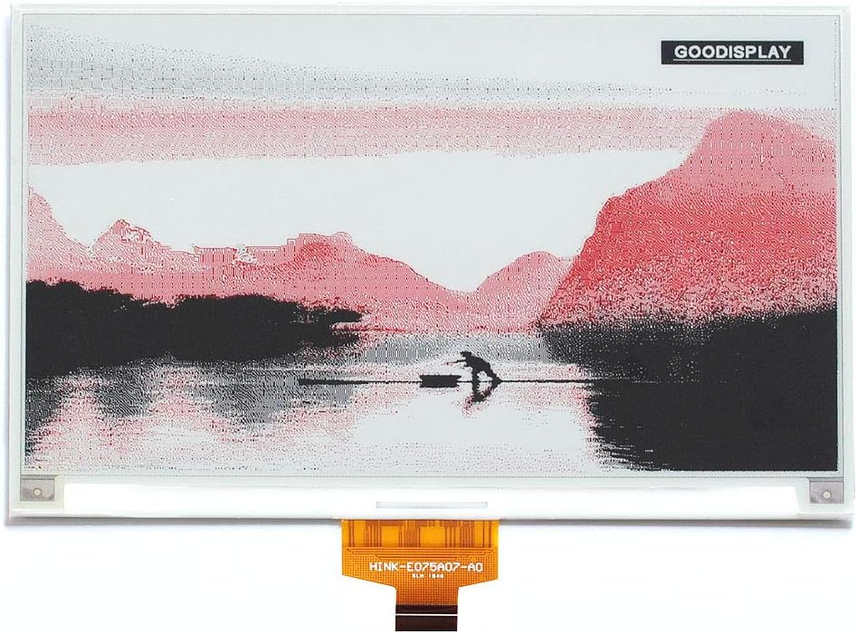 E-Paper Screen Eink Display Electronic Paper Display Panel Three Colors 7.5 Inch Black Write and Red Higher Resolution 800x528 GDEH075Z90