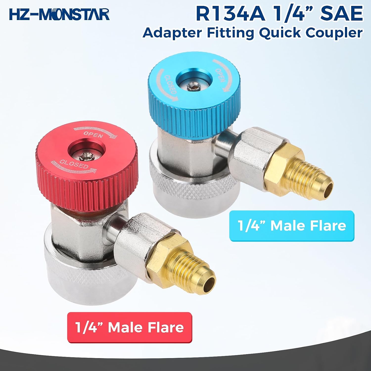 AC Adapters Quick Couplers Kit, R134a Quick Coupler Adapter for R134a Car