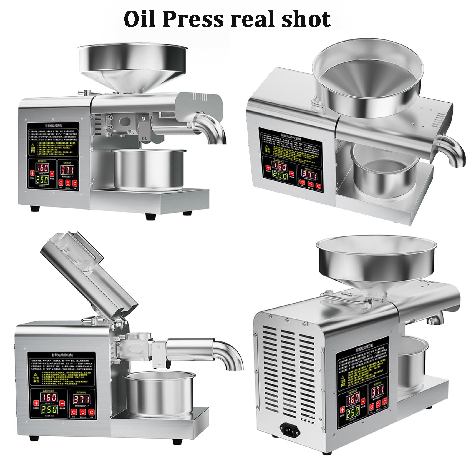 Cortadora De Verduras EléCtrica PequeñA, MáQuina Cortadora Y Picadora De 230 W Con 3 Cuchillas, Picadora AutomáTica De Frutas Y Verduras Para Uso DoméStico/Comercial
