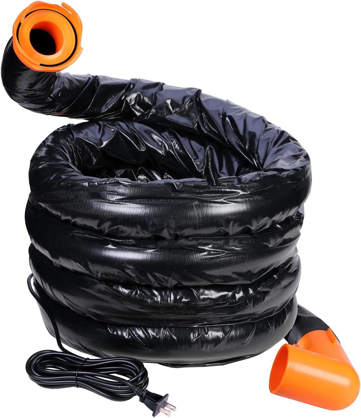 H&G lifestyles 15ft Heated Sewer Hose for RV Waste Hose Heater AntiFreeze Prevent