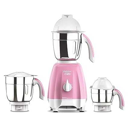 Vidiem mg 580 A Vision 650 Watts Mixer Grinder (Pink)