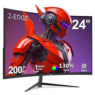 Monitor Gamer Curvo 24" Z-Edge 200Hz/165Hz