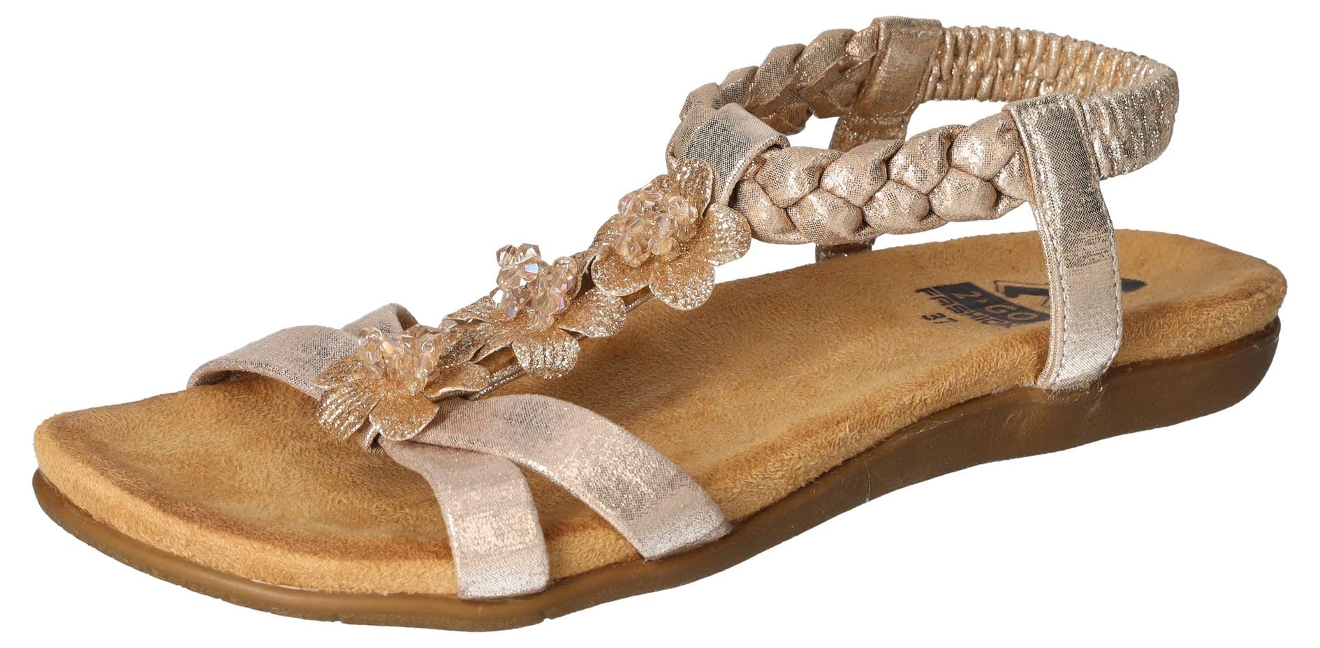 2Go Fashion Damen 8018-815-9 Flache Sandale