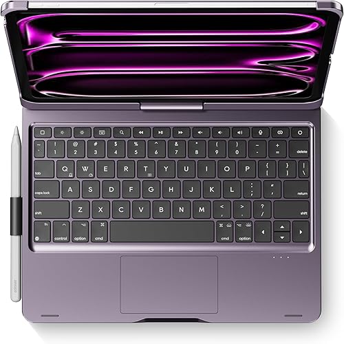 Miniatura 110 de Funda giratoria con teclado para Apple iPad mini 7ª generación 2024 (A17 Pro)/iPad mini 6ª generación (8.3 pulgadas) 2021; teclado compacto