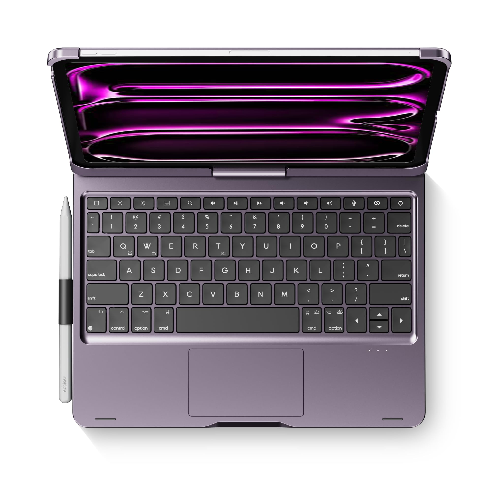 edaiser Swivel Keyboard Case for iPad Pro 11-inch M5 M4 (2025 2024) Purple