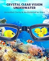 Vista 5 de Aegend - Gafas de natación, paquete de 2 gafas de natación sin filtraciones, para adultos, hombres, mujeres y jóvenes