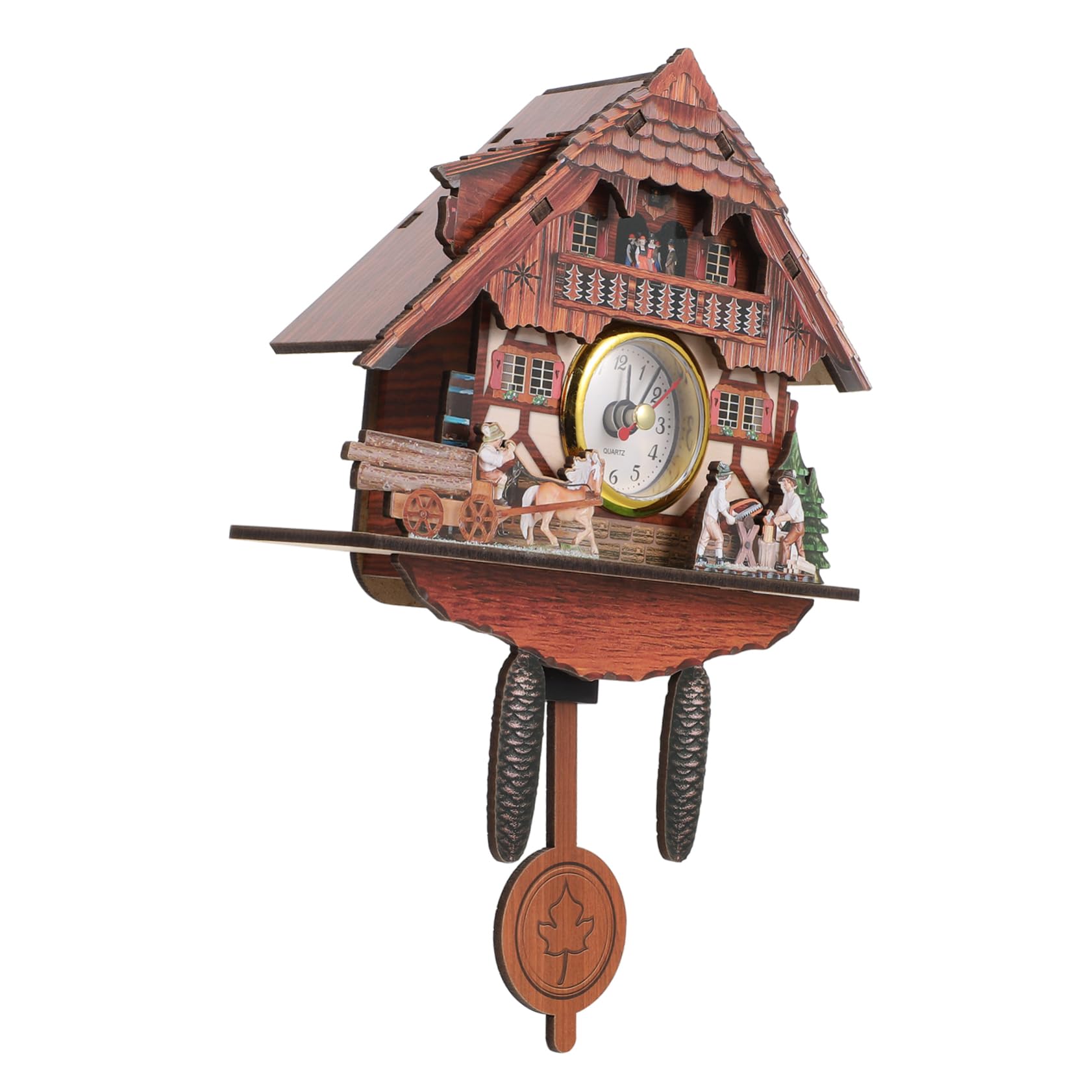 WOFASHPURET Retro Wall Clock for Home Decor Creative Pendant Clock for Living Room Easy to Install Lightweight Design for Office School Bar Restaurant and More