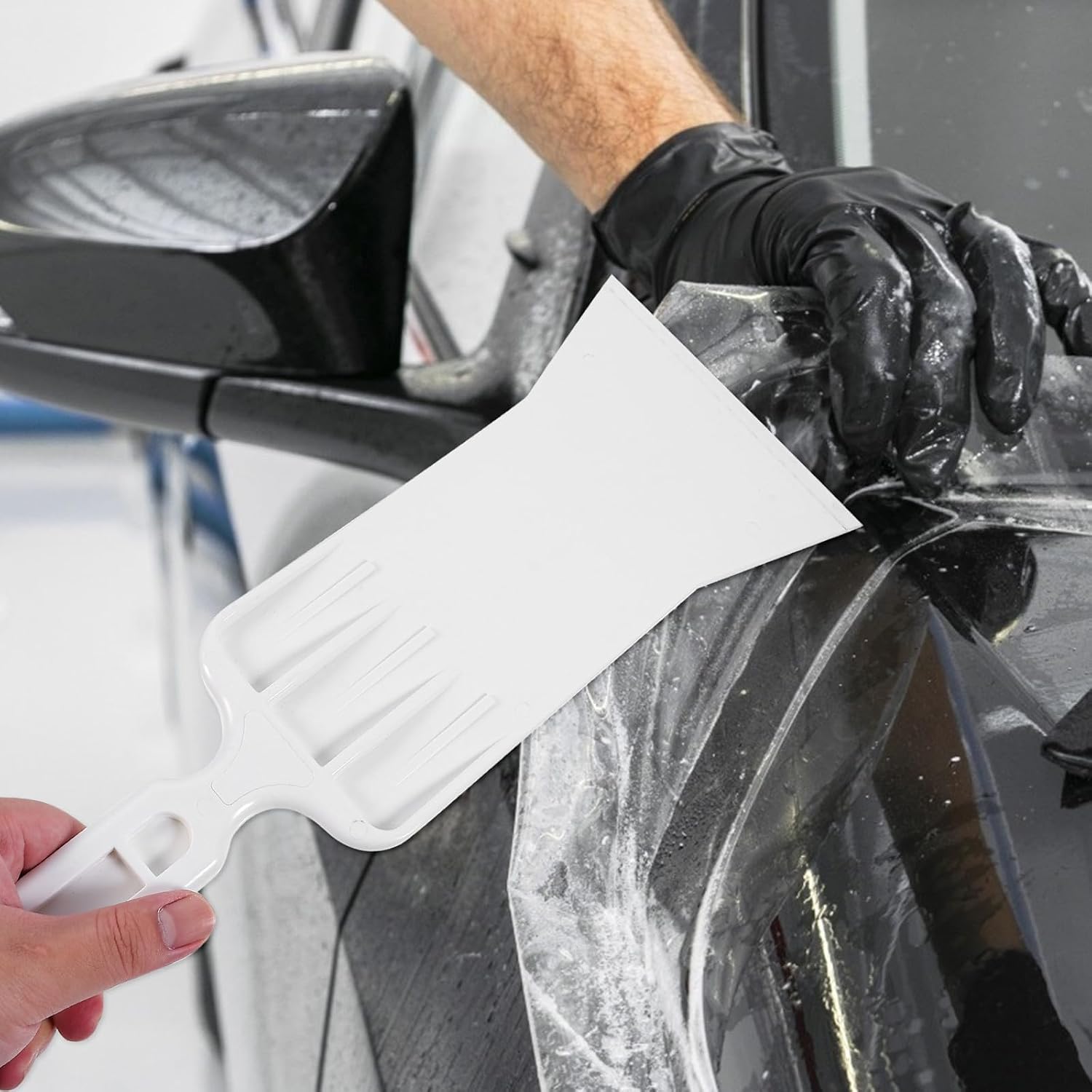 Didiseaon Car Window Tint Tools Squeegee Scraper for Front and Rear Windshield, Extended Wide Film Wrap Applicator Scrubbing Tool for Automotive Vinyl Wrapping and Window Film Installation