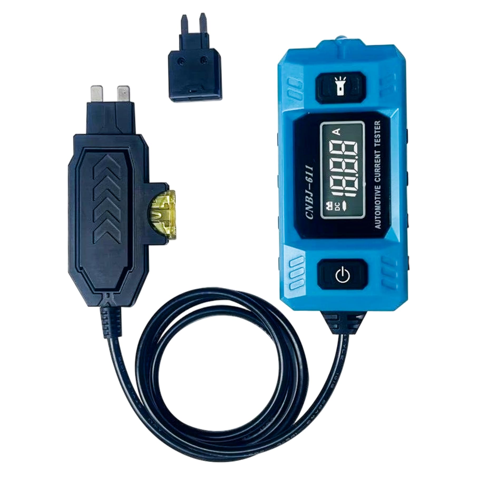 Circuit Tester, 20A 48V High-Precision Car Relay Tester, Built-in Front Light with Blue Backlit LCD Screen Circuit, Car Relay, Automotive, Fuse, TES