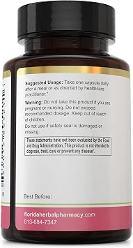 Florida Herbal Pharmacy, Pao Pereira - Rauwolfia Extract Capsules 10:1 (120 Capsules) 500 mg per Capsule, 500 mg Serving