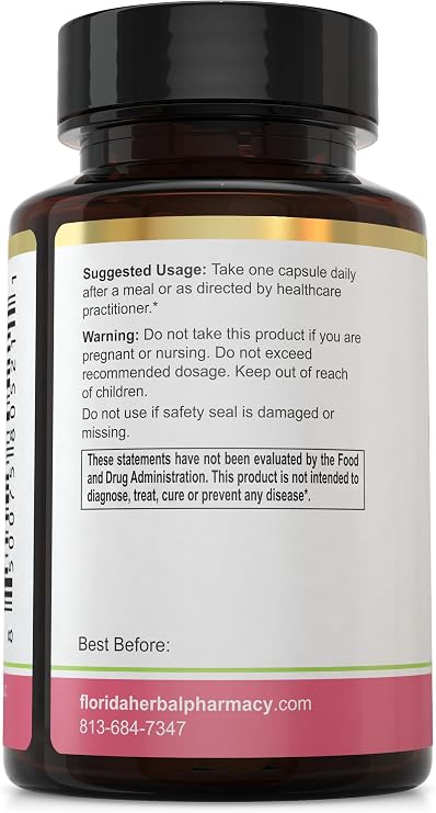 Florida Herbal Pharmacy, Pao Pereira - Rauwolfia Extract Capsules 10:1 (120 Capsules) 500 mg per Capsule, 500 mg Serving