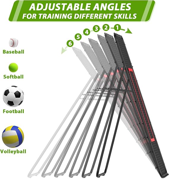 Adjustable Volleyball Rebounder Net, Volleyball Bounce Back Training Equipment with Strike Zone, Indoor Outdoor Rebounder Hitting Serving Passing Spike Practice for Lacrosse, Baseball, Soccer,Tennis