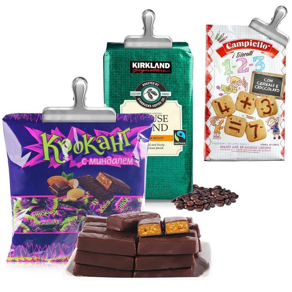 Lot De 12 Grandes Pinces En Métal En Acier Inoxydable - 75 Mm Pour Sacs