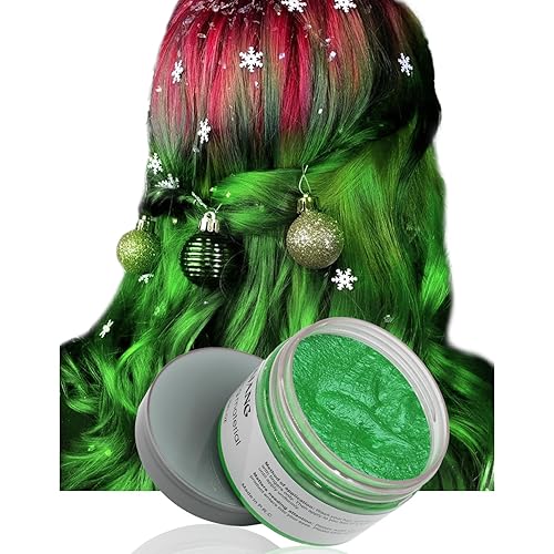 Miniatura 4 de Color de cera verde para el cabello, cera temporal de SOVONCARE para teñir el cabello, crema instantánea natural para mujeres y hombres, fiesta,