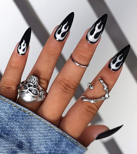 Miniatura 8 de Morily 30 uñas postizas a presión, lindas uñas postizas cortas de almendra, uñas postizas acrílicas de calidad de salón para mujeres y niñas (blanco