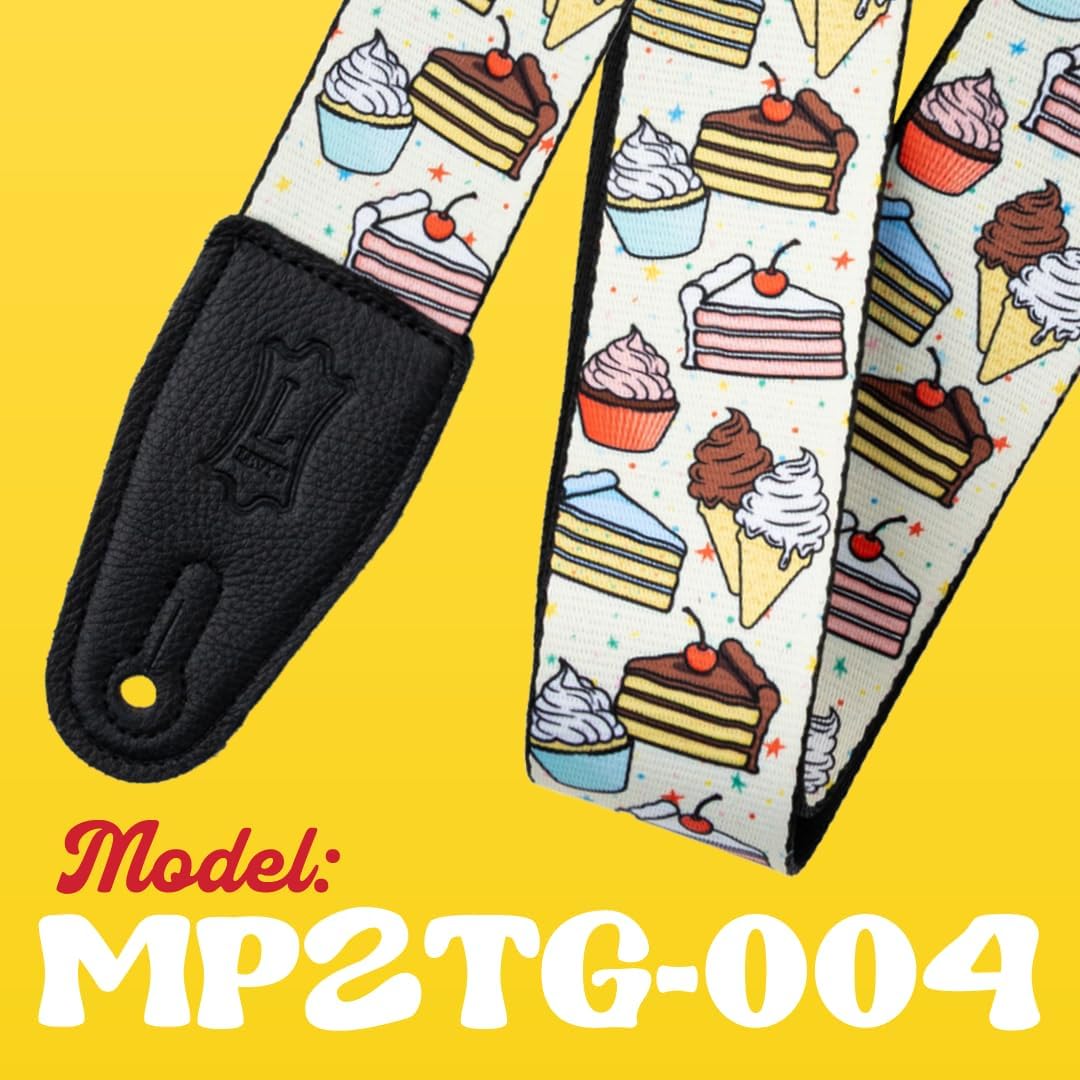 Levy's Leathers Tasty Grooves Series 2" Wide Polyester Guitar Strap with Adjustable Length