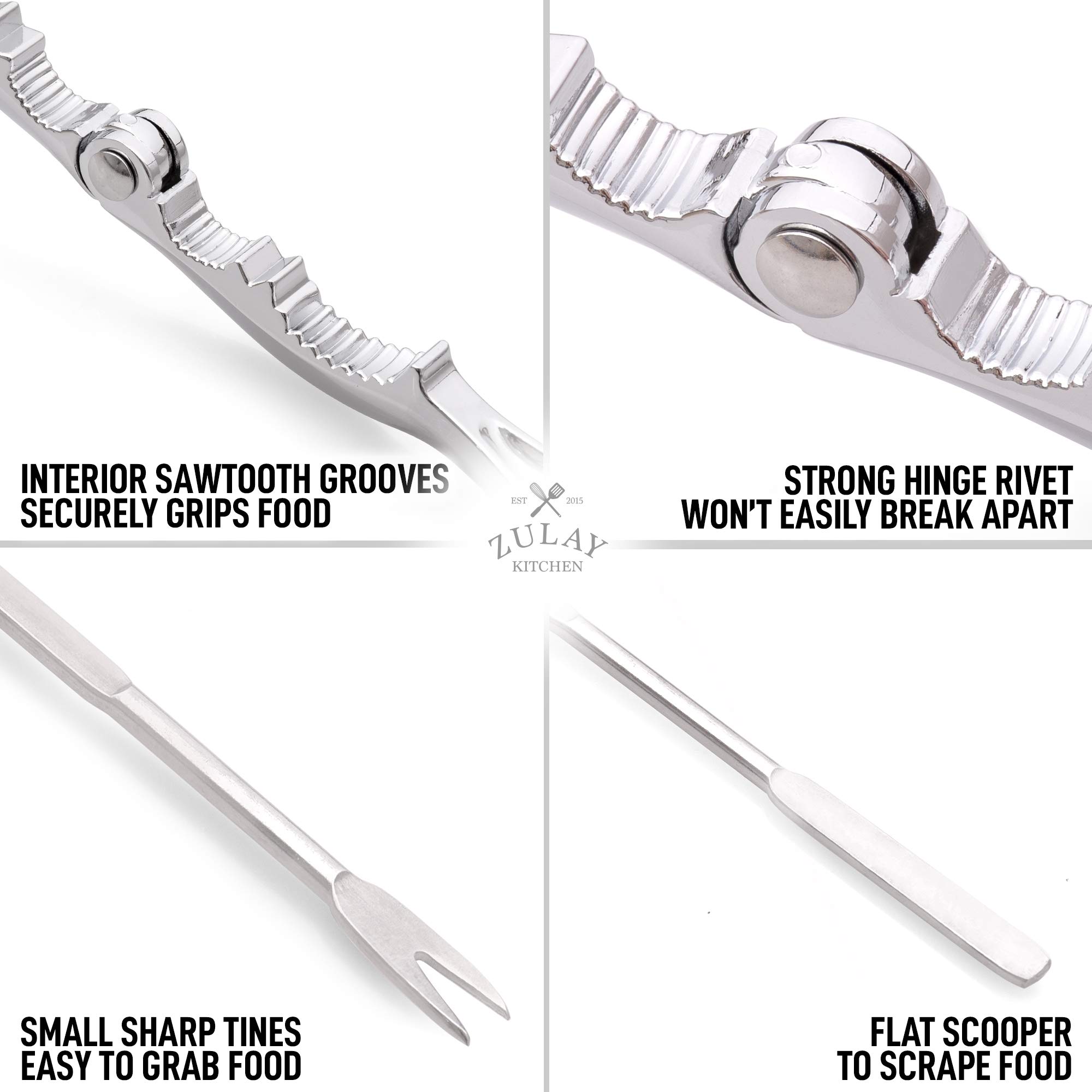 Crab Crackers & Tools Set - Multifunctional Stainless Steel Crab Leg Cracker, Fork, Pick & Spoon For Lobster & Seafood - View #9