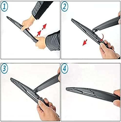 Miniatura 6 de WouND Brazo del limpiaparabrisas trasero y limpiaparabrisas para Smart Fortwo 2015-2017 7 pulgadas reemplazo del conjunto del limpiaparabrisas