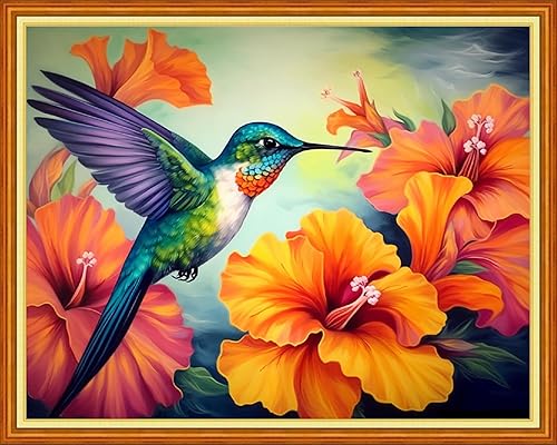 Miniatura 7 de Dimensean Kits de punto de cruz estampados, gama completa de patrones de bordado, kits de iniciación para principiantes, adultos o niños, kits de