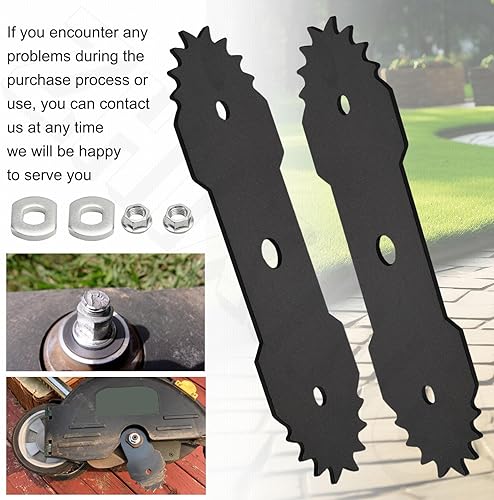 Miniatura 7 de Cuchilla de doble filo de 7.5 pulgadas compatible con D-enali 12 Amp eléctrica con cable para césped, resistencia confiable, alta eficiencia de