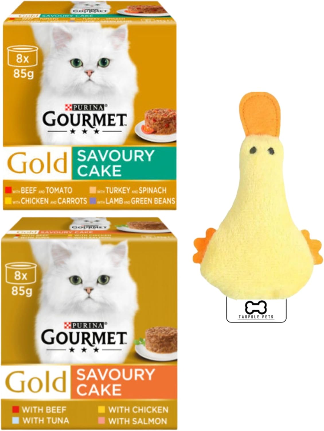 Wet Cat Food Bundle Contains Gourmet Gold Cat Food 2 Pack Including
