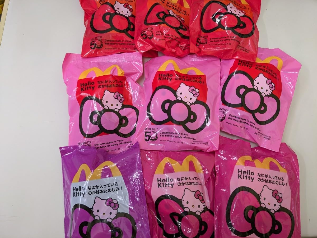 未開封　マックハッピーセットキティちゃんぬいぐるみ６体セット マック ハッピーセット キティちゃん マクドナルド 人形