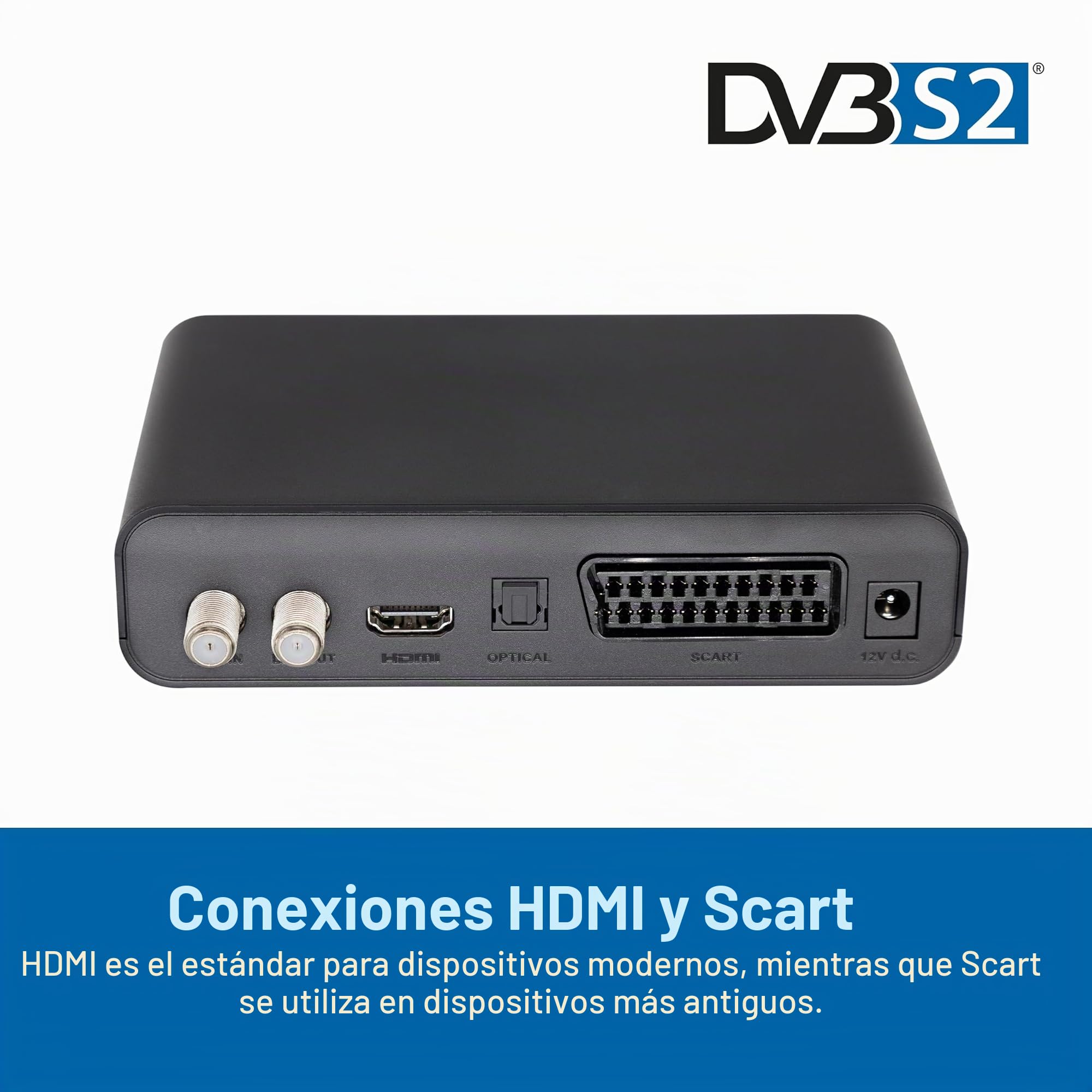 Humax Digital HD Fox Receptor de satélite digital HD 1080P Digital HDTV Sat-Receiver con fuente de alimentación de 12 V Camping - Astra preinstalado - HDMI, SCART, DVB-S/S2 PVR Ready