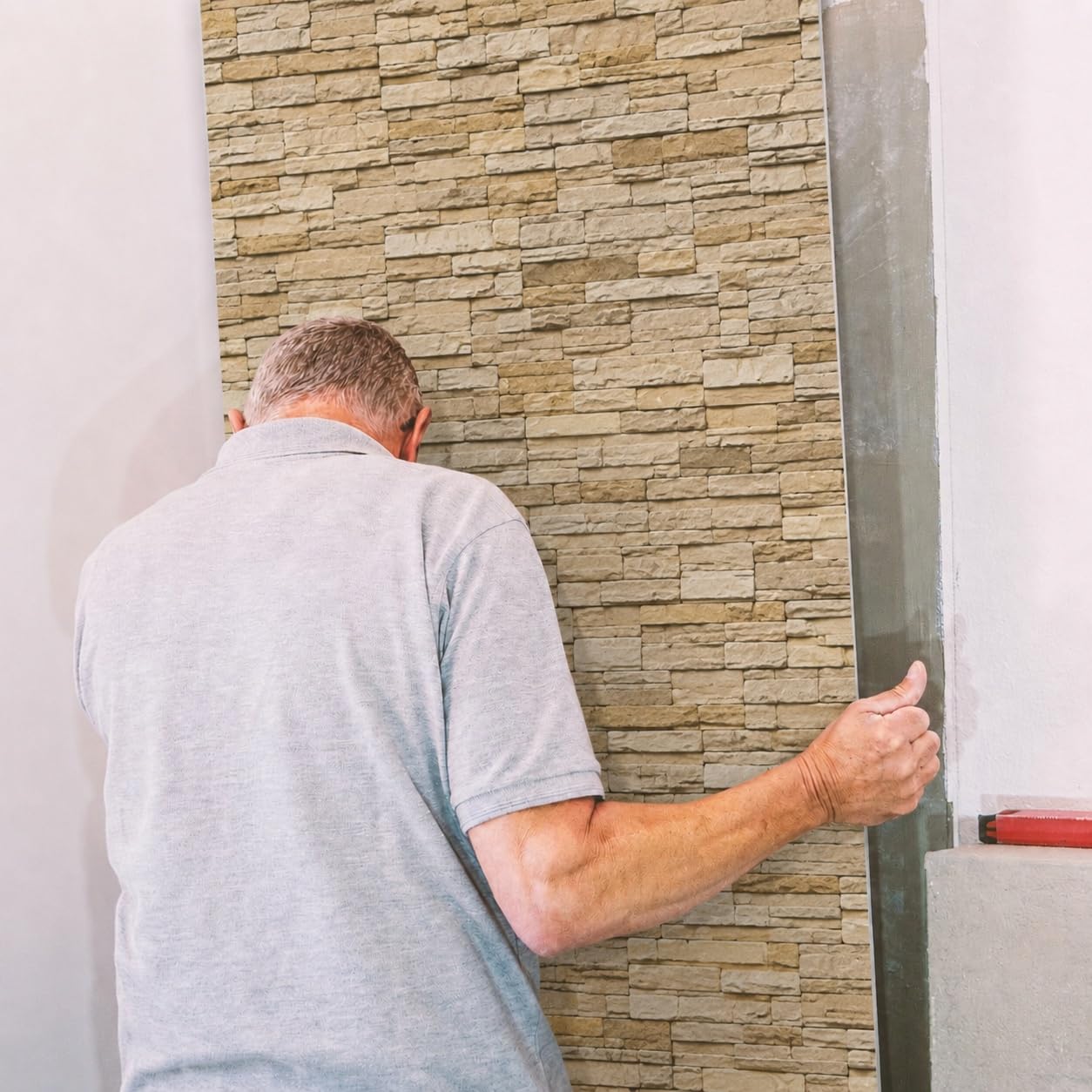 Schulte 2 panneaux muraux 100x210 cm + 2x finition, 1x angle intérieur | panneau avec 3 profilés revêtement bain douche cuisine cales inclus