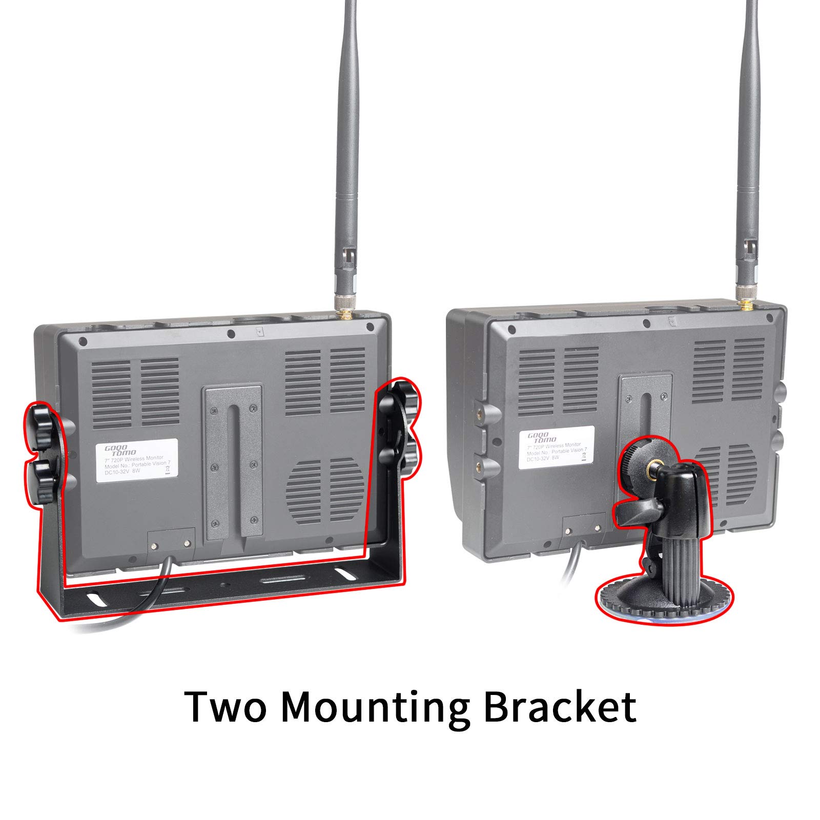 Buy GOQOTOMO Wireless Rear View Safety Video Monitor and Hitch Backup Camera with for